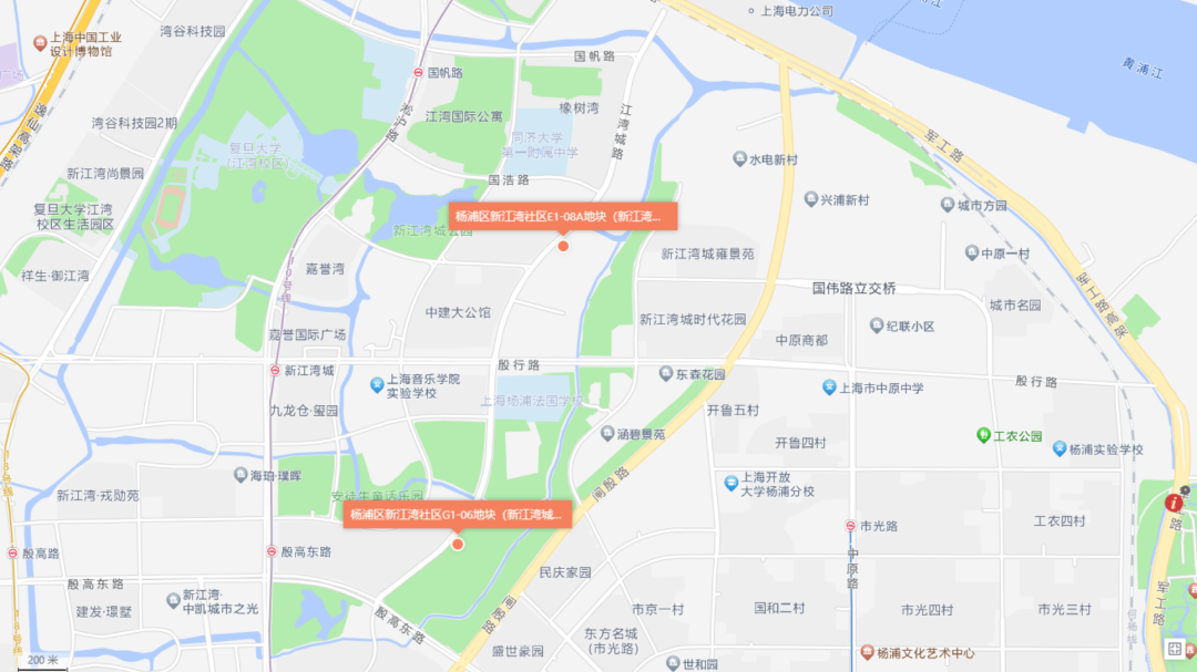 图：2宗地位置分布